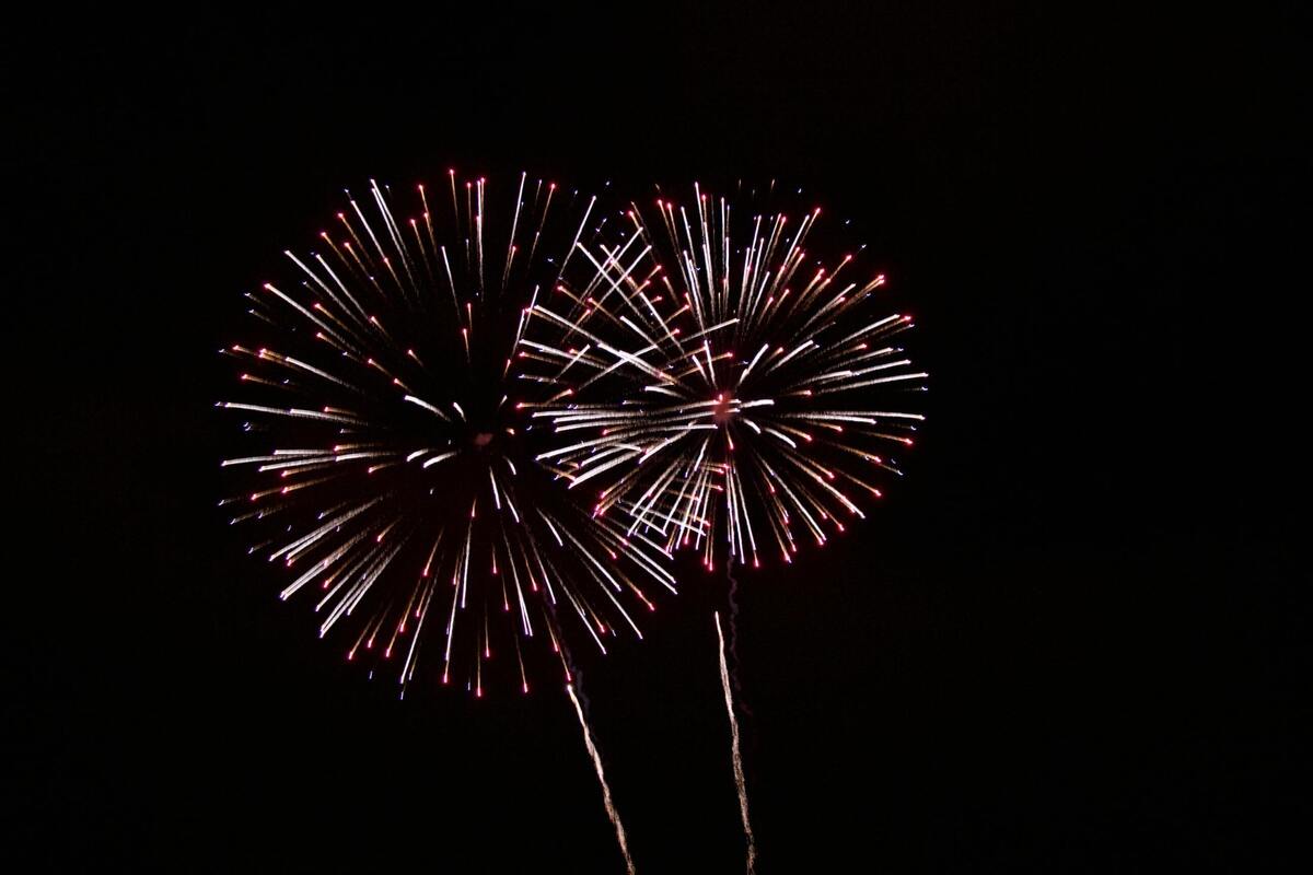 Fogos de artifício.  