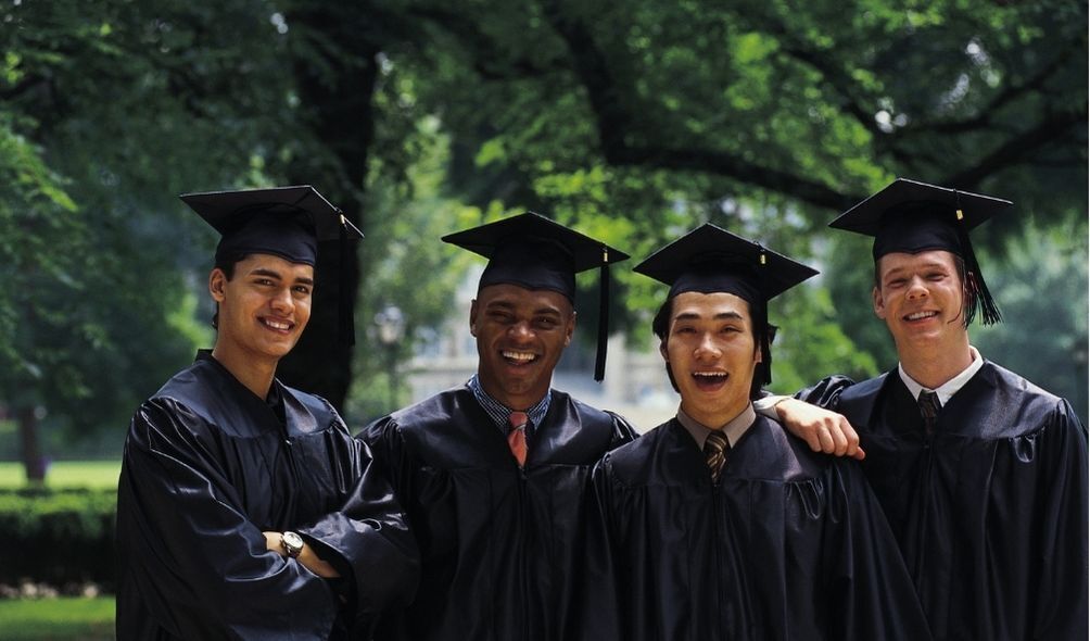 Alunos em dia de formatura