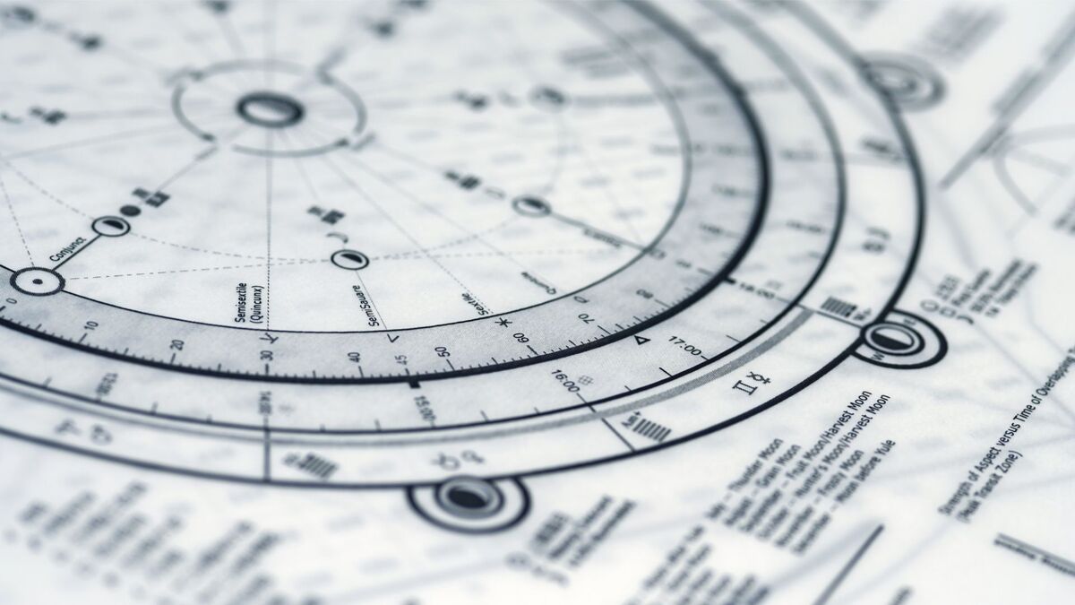 Um mapa astral feito.