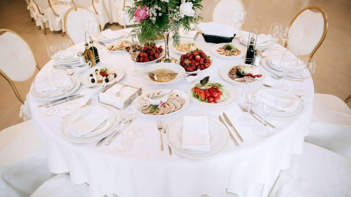 Mesa de casamento.