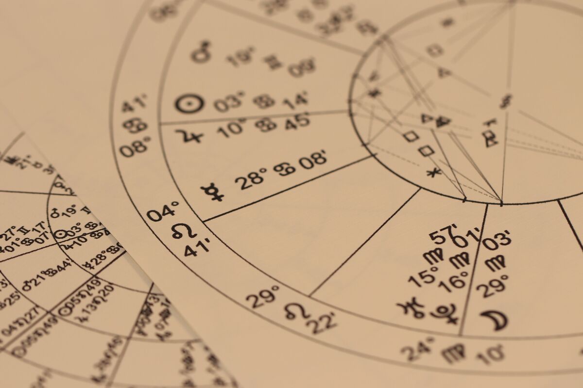 Mapa Astral impresso em papel.