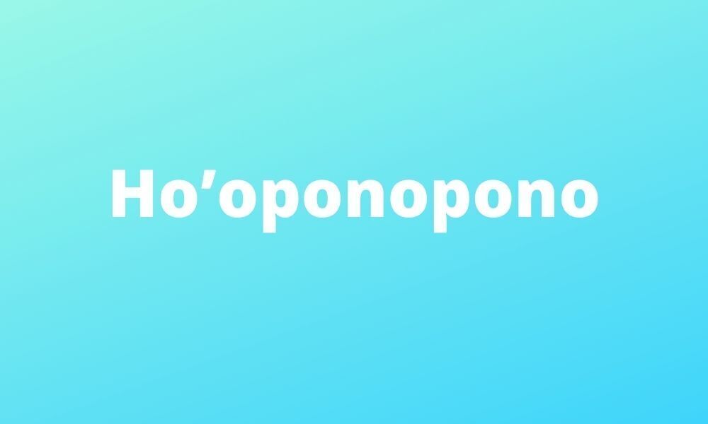 Ho’oponopono