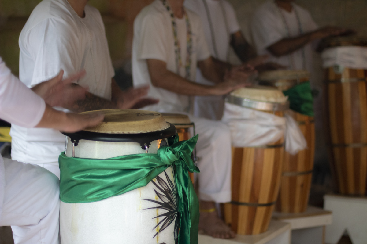 Praticantes de Umbanda.