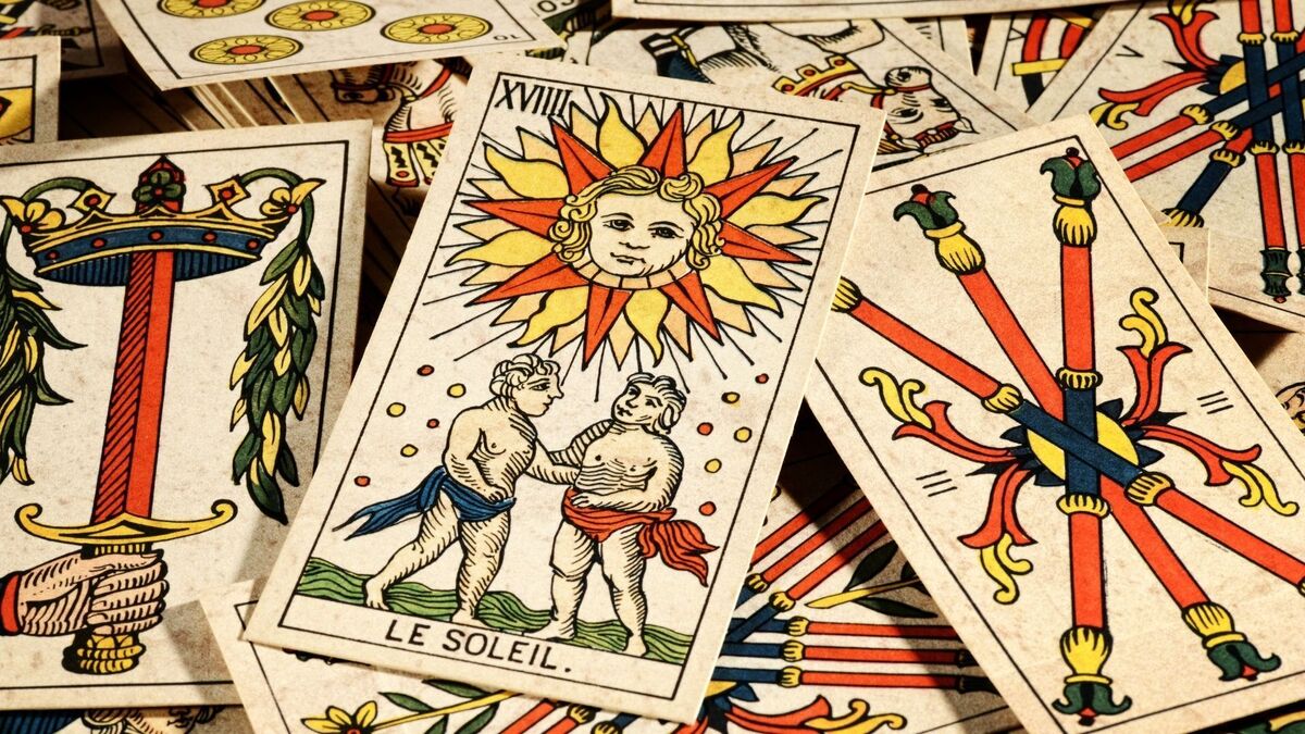 Baralho de Tarot.