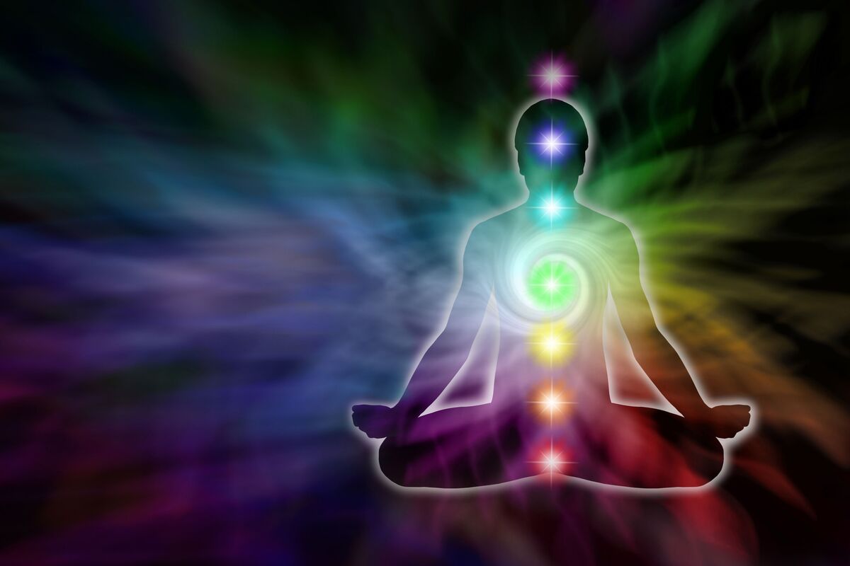 Meditação com chakras.