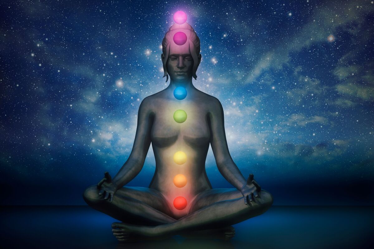 Meditação com chakras.