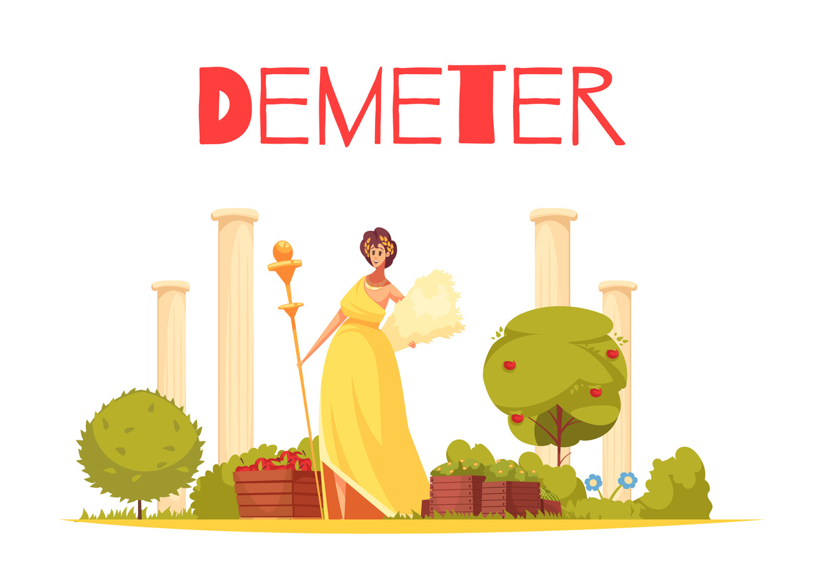 Representação da deusa demeter