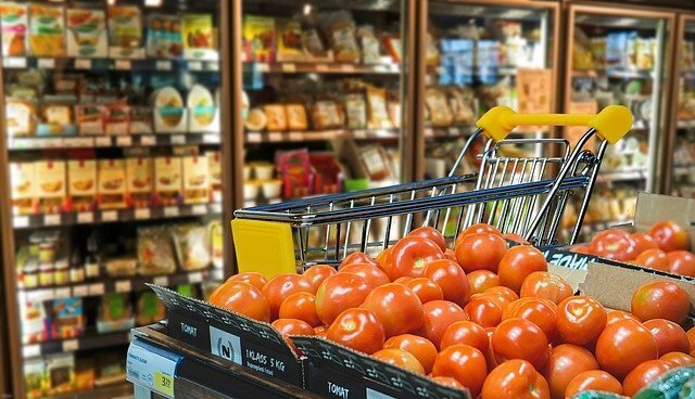 Tomates no supermercado