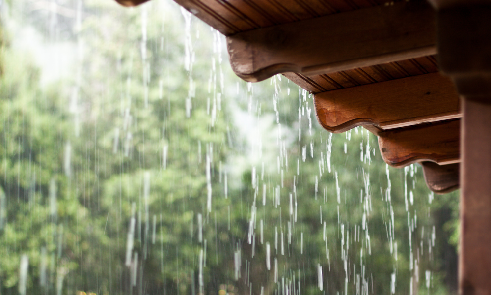 chuva dentro de casa