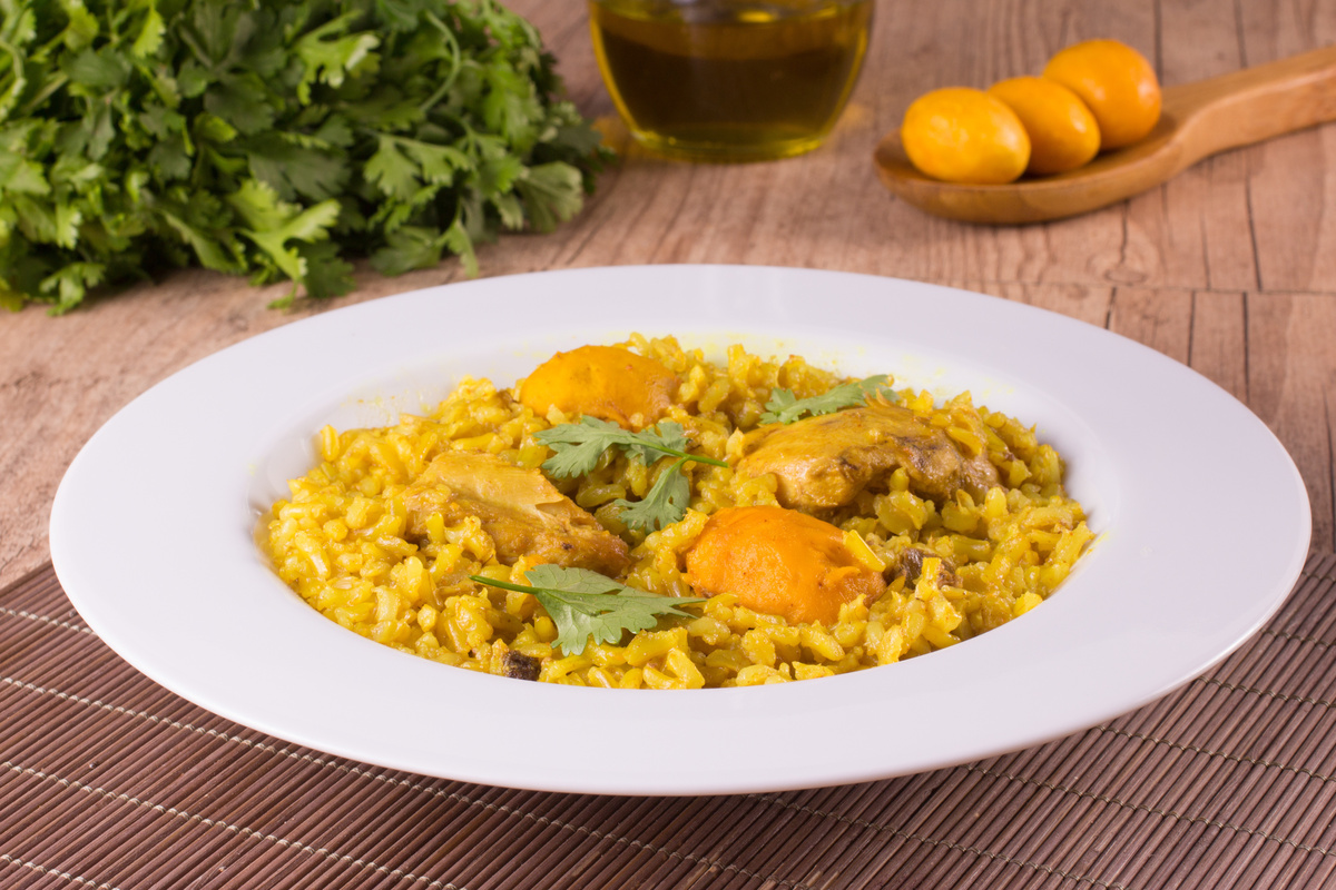 Arroz com pequi.