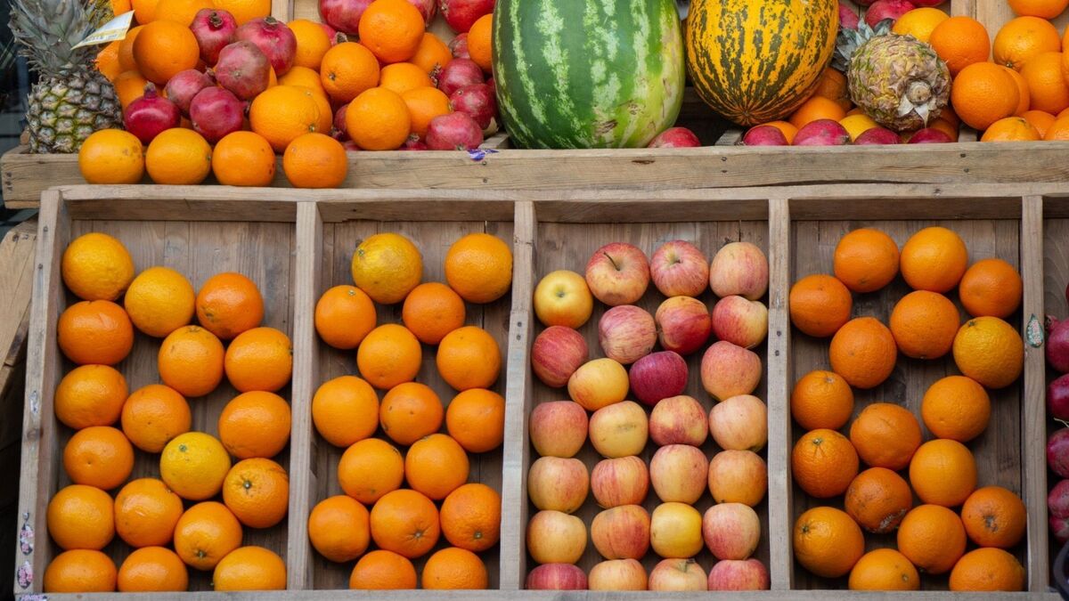 Frutas variadas.