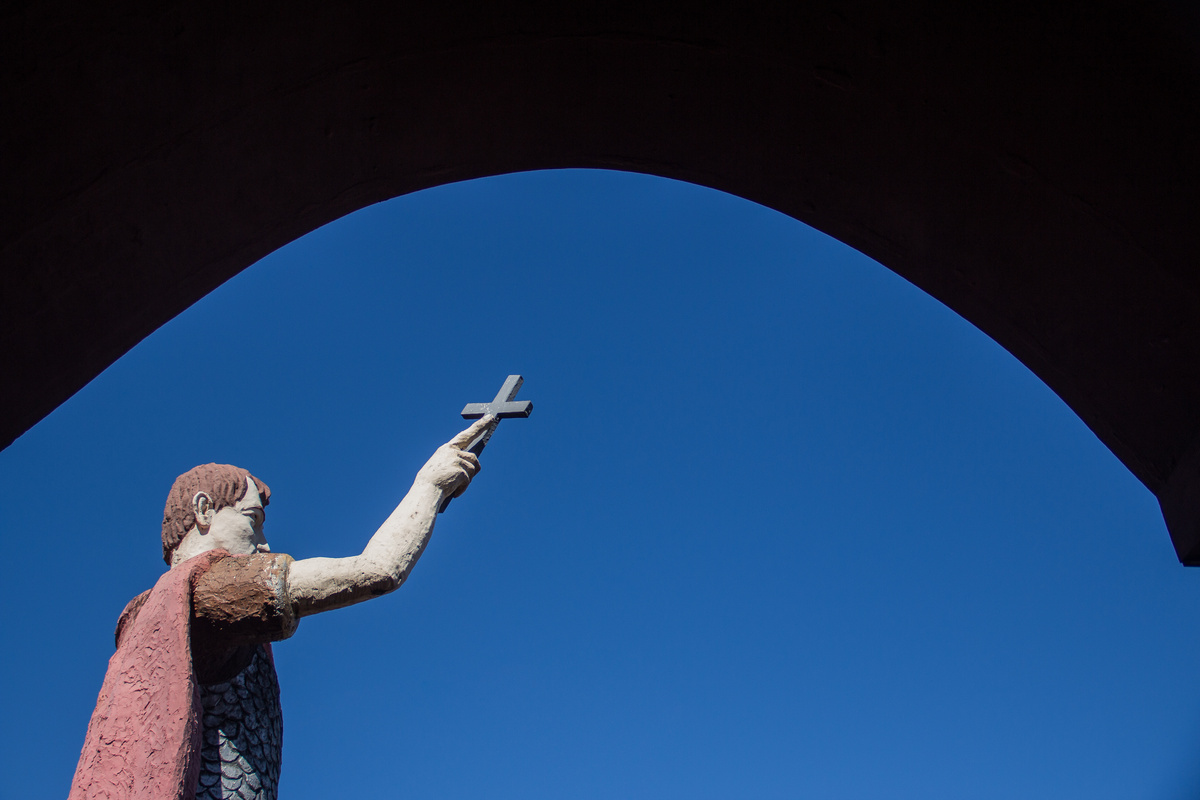 Estatueta de Santo Expedito.