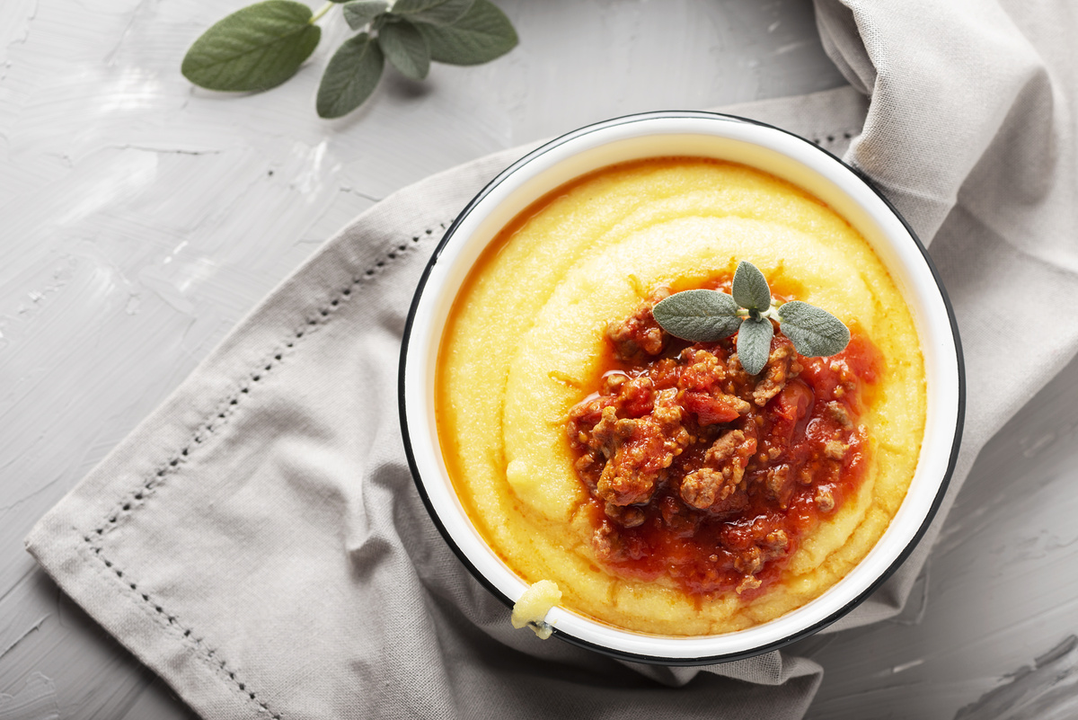 Tigela de polenta.