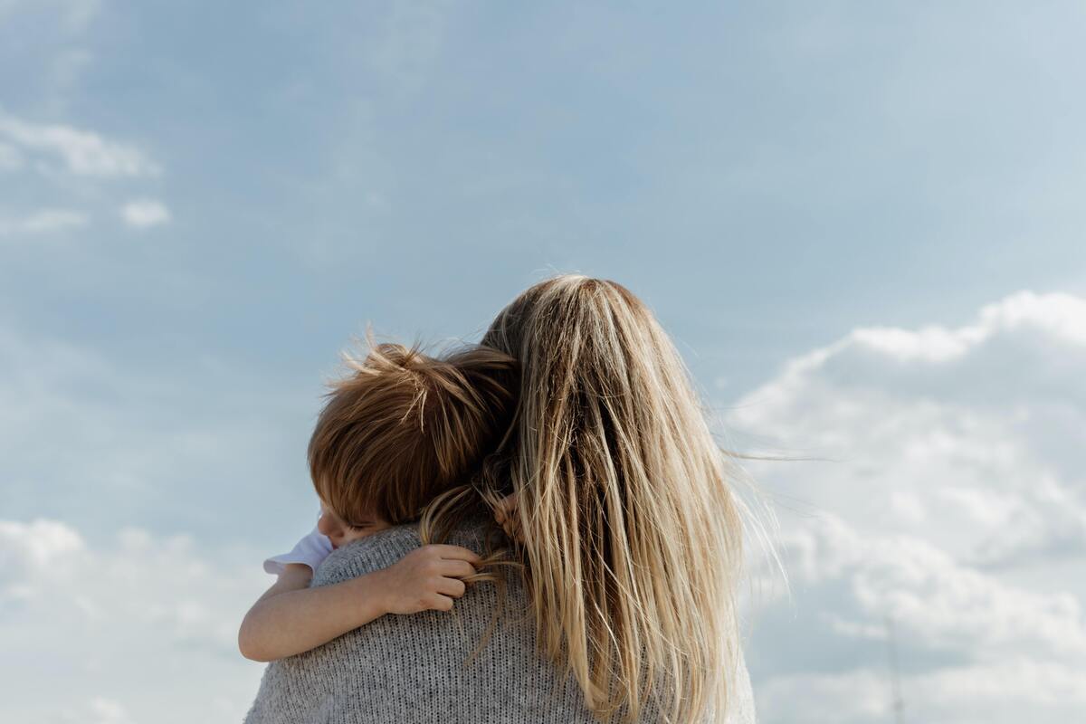 Mãe e filho.