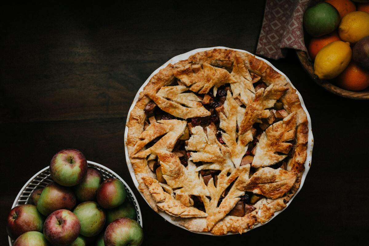 Torta de ação de graças.