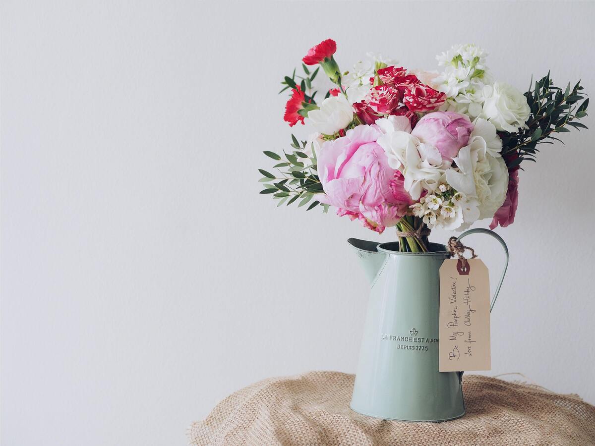 Flores em um vaso.