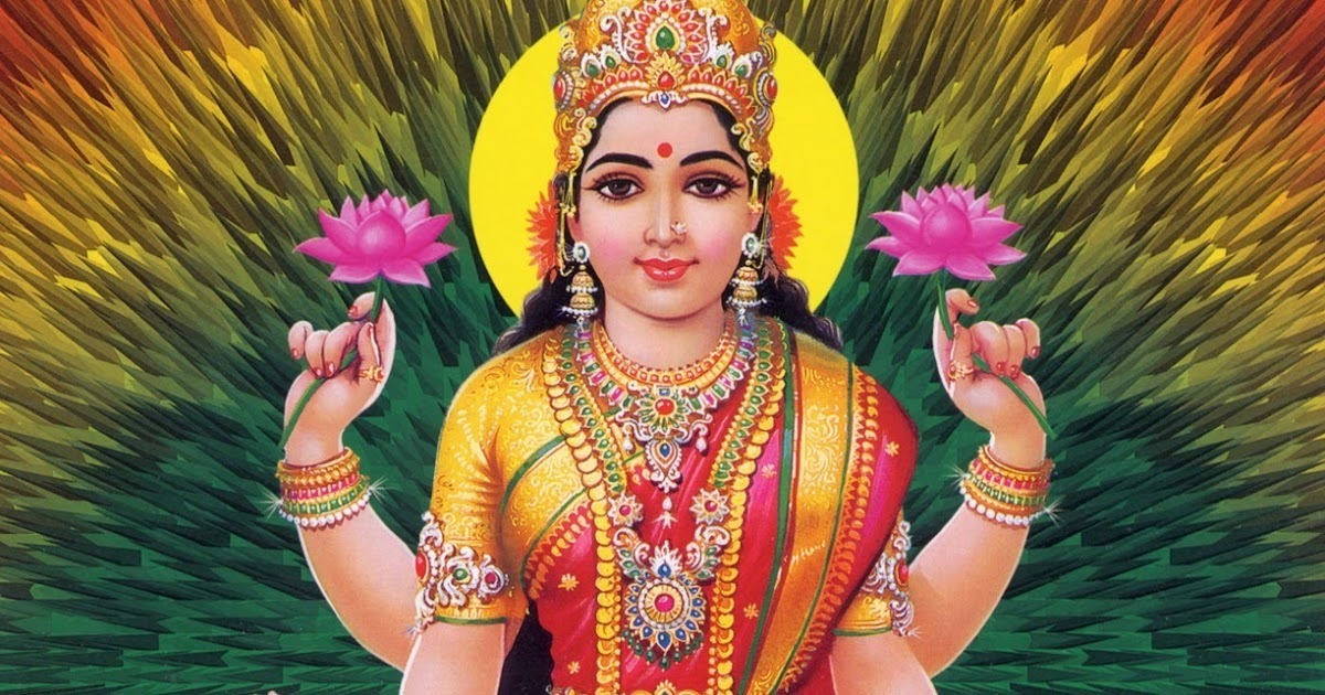 Ilustração da Deusa Lakshmi