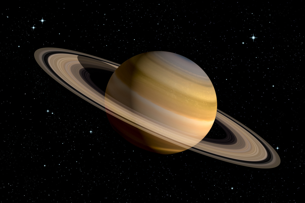 Ilustração do planeta Saturno