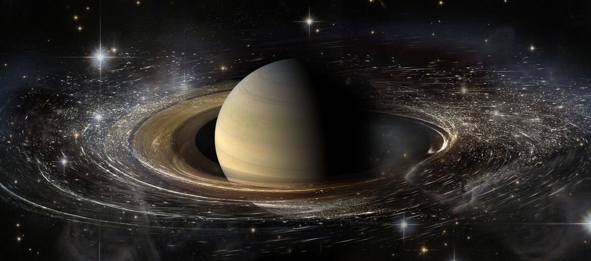 Ilustração do planeta Saturno