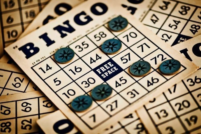 Cartelas de bingo riscadas