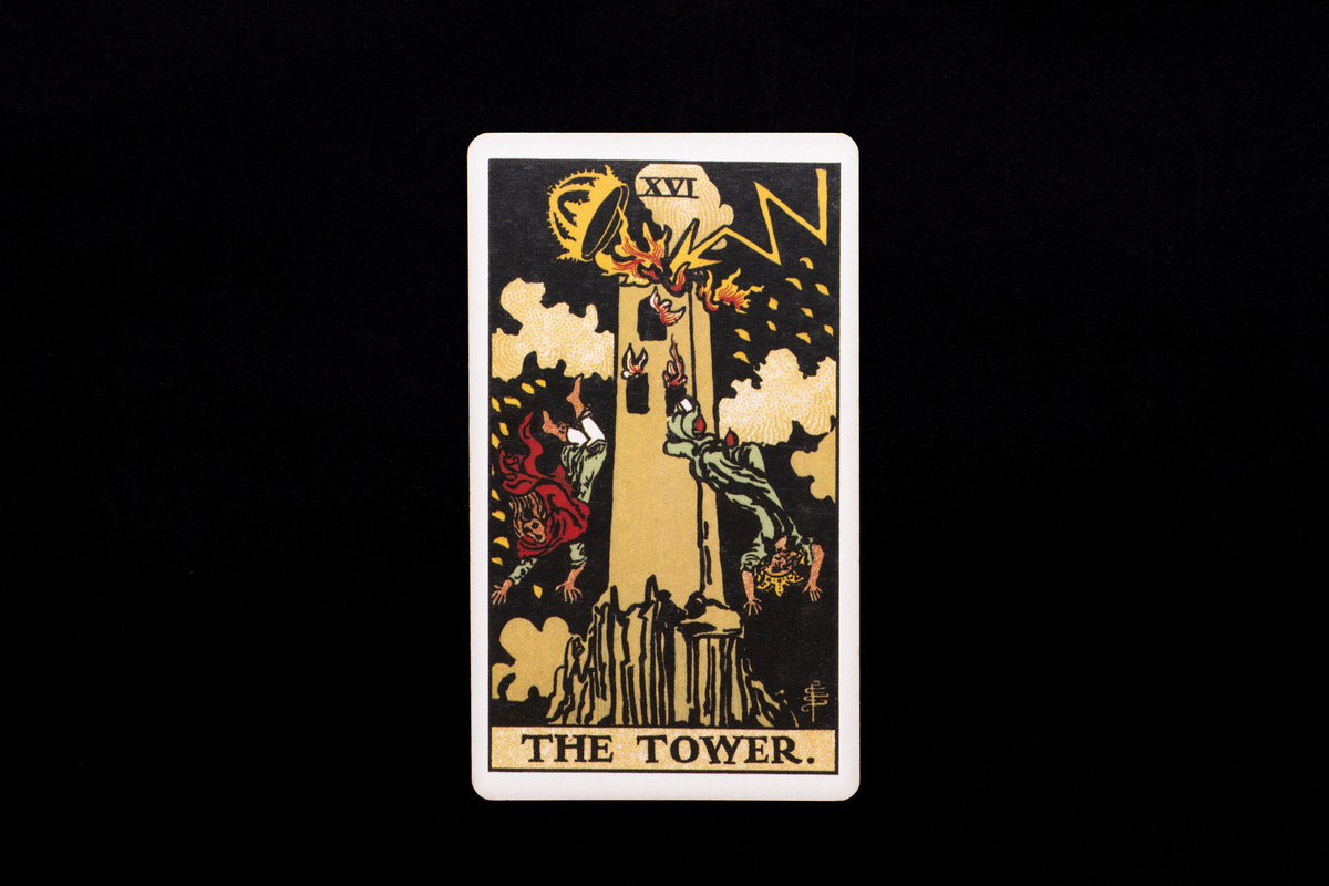 Carta A Torre do Tarot.