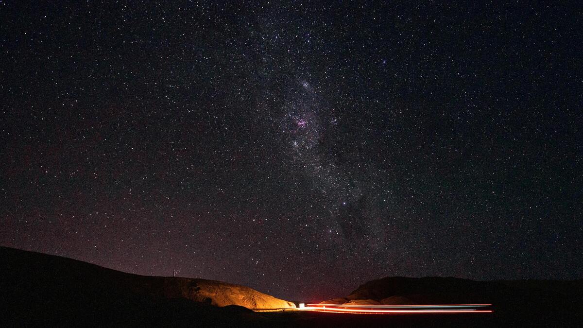 Céu estrelado.