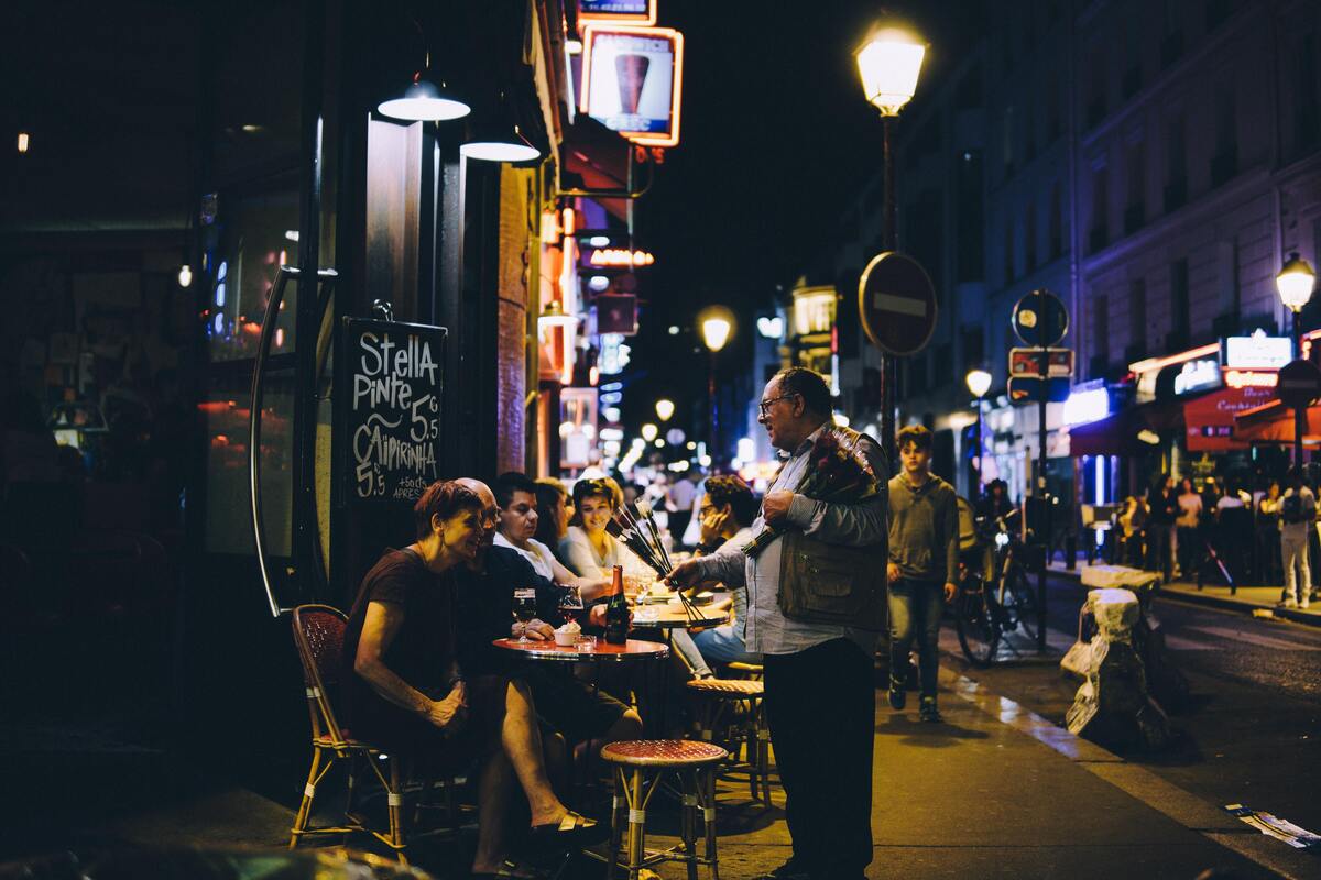 Bar de rua.