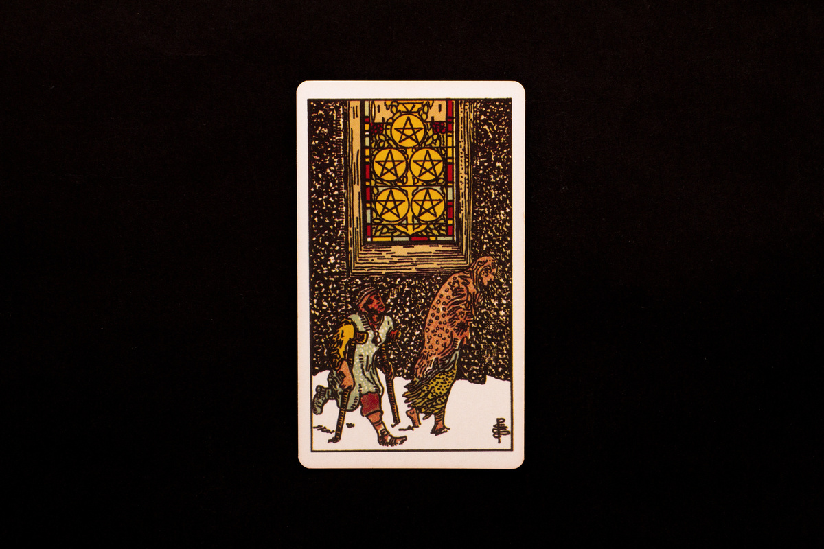 Carta 5 de Ouros no Tarot