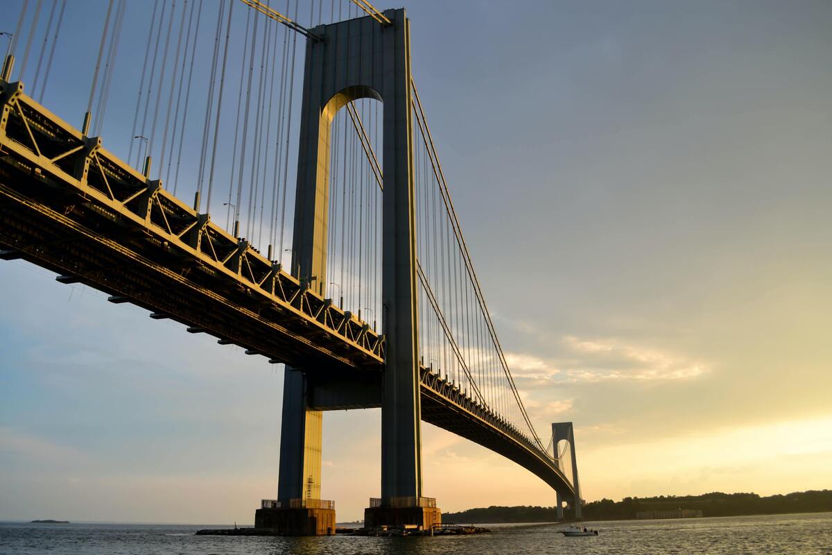 Ponte vista de baixo.