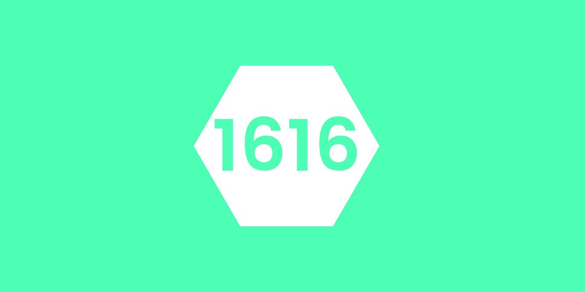 numero 1616 em fundo verde