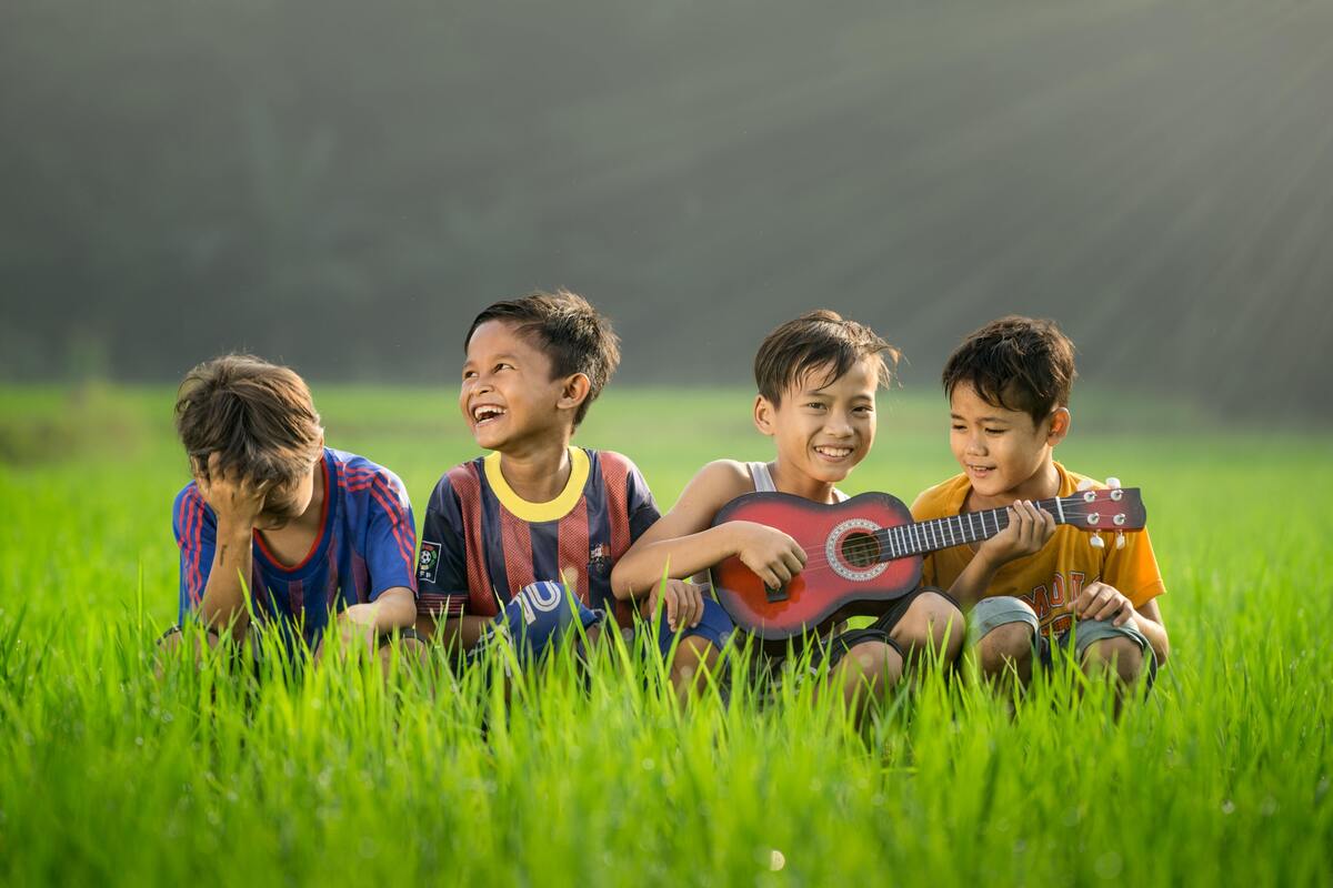 Meninos. 