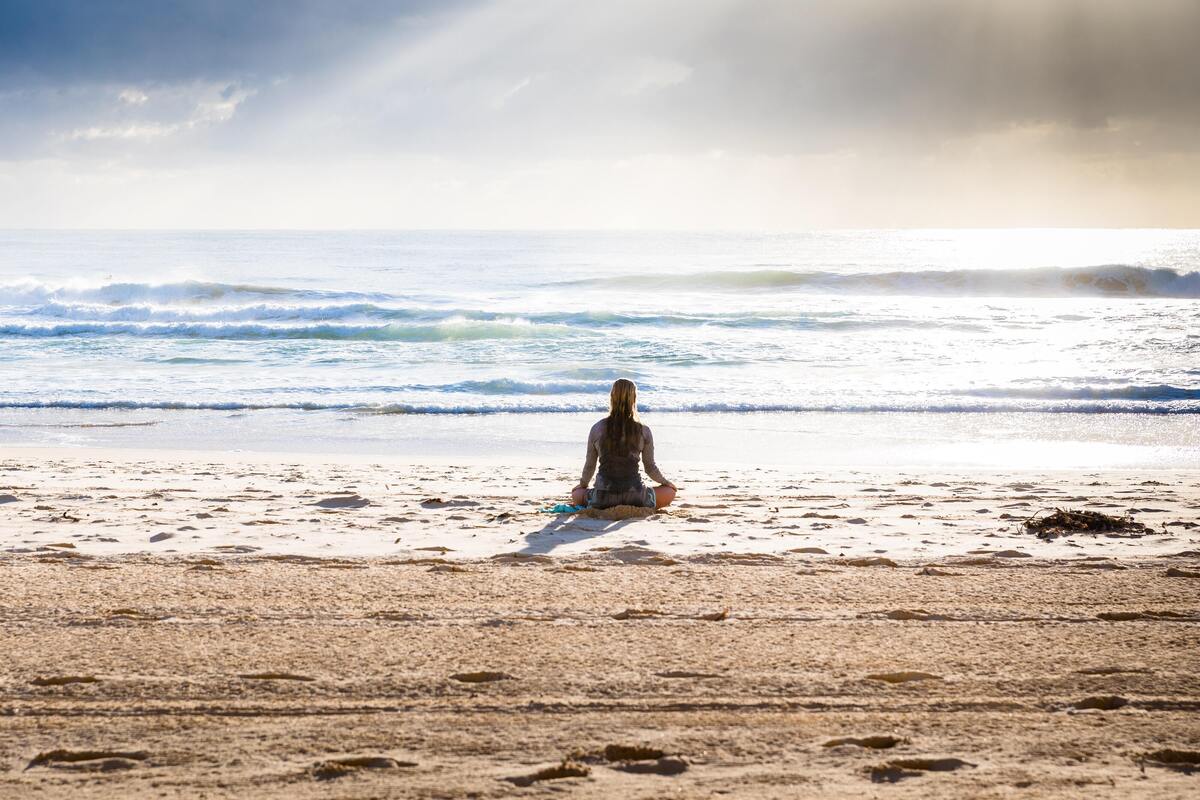 Prática de Yoga. 